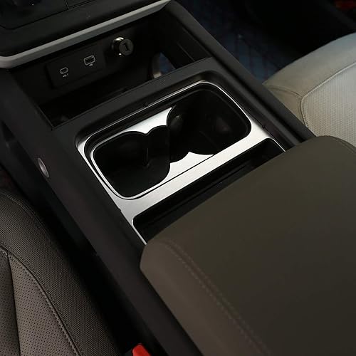 Miniatura 3 de CHEYA Cubierta de aleación de aluminio para consola central de automóvil para Land Rover Defender 110 2020 Accesorios de coche (estilo B)