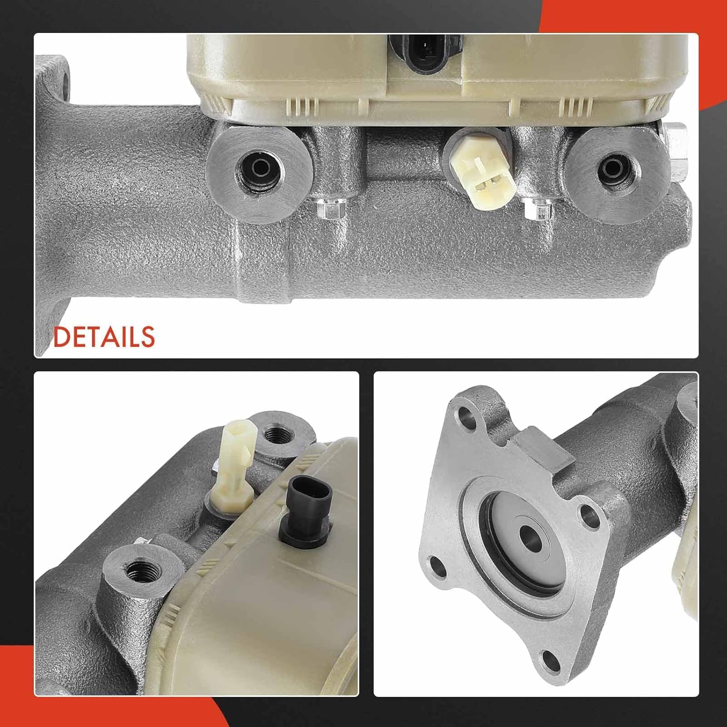 A-Premium Brake Master Cylinder Compatible with Blue Bird, Ford, Hino, International Harvester, Kenworth and Peterbilt Vehicles - SHL TC2000, B600, F600, F650, F800, 165, 258LP, 4600, 4700LPX, T170