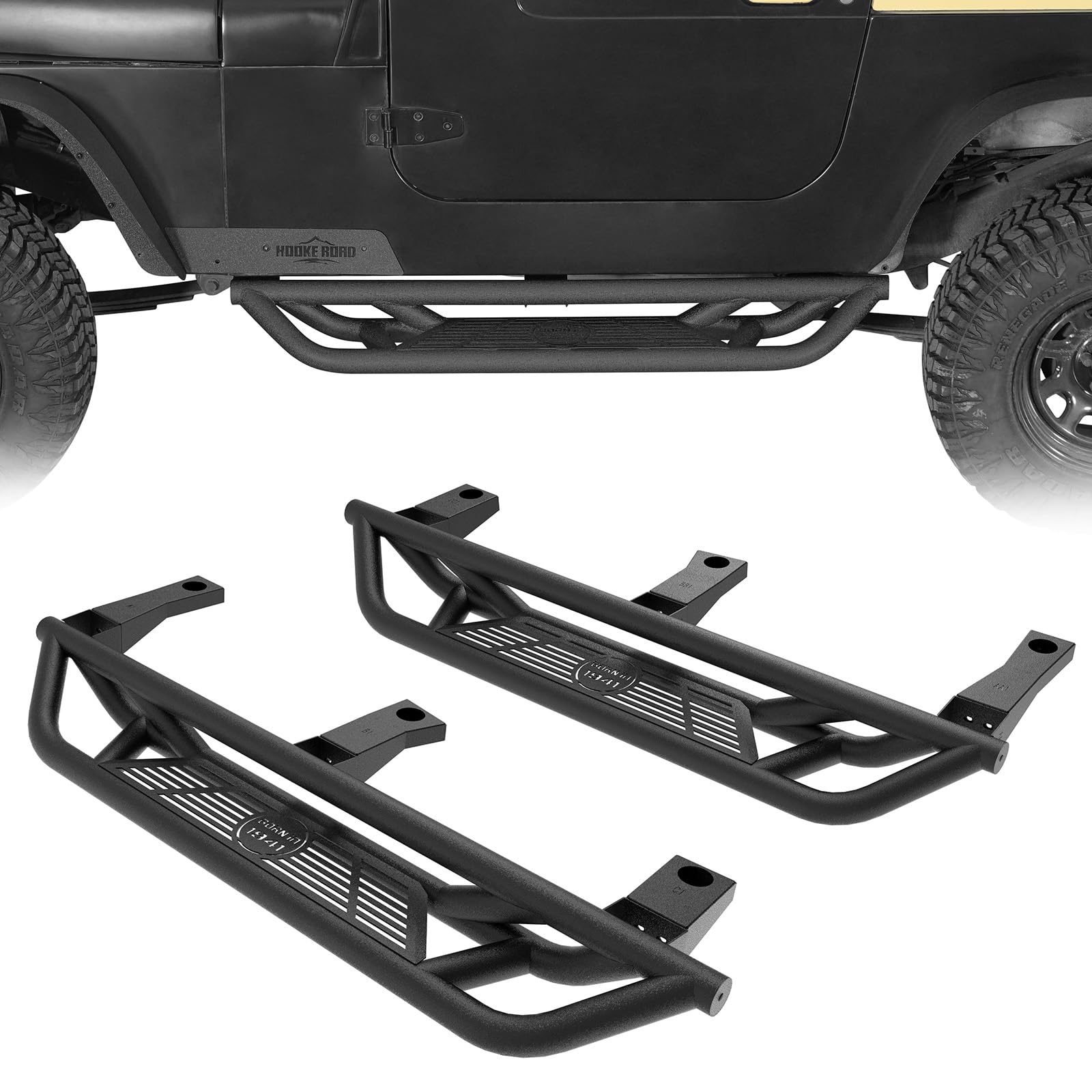 Amazon.com: Hooke Road Wrangler YJ Side Step Bars, 5.8