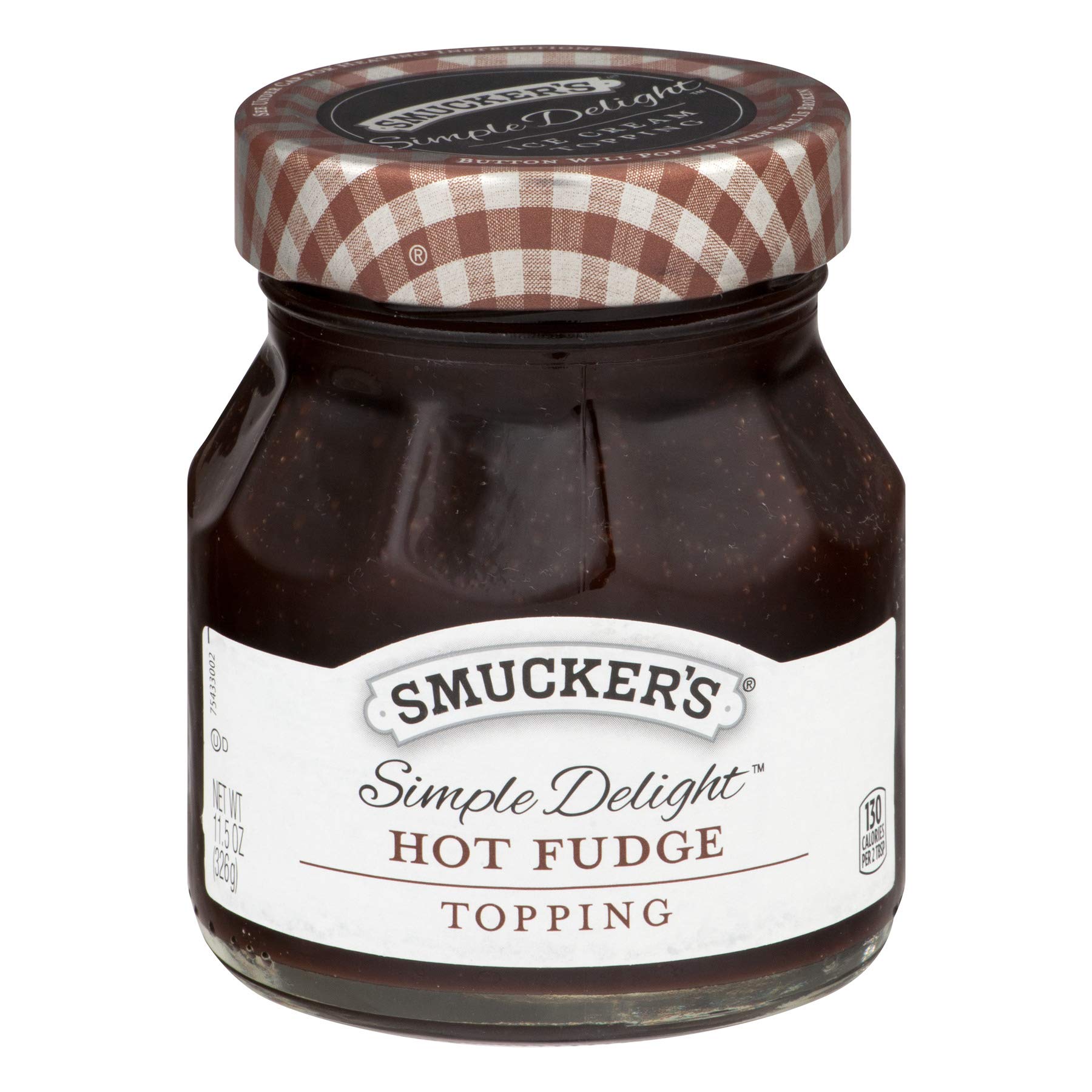 Smucker's Simple Delight Hot Fudge Topping 11.5 oz (Pack of 2)