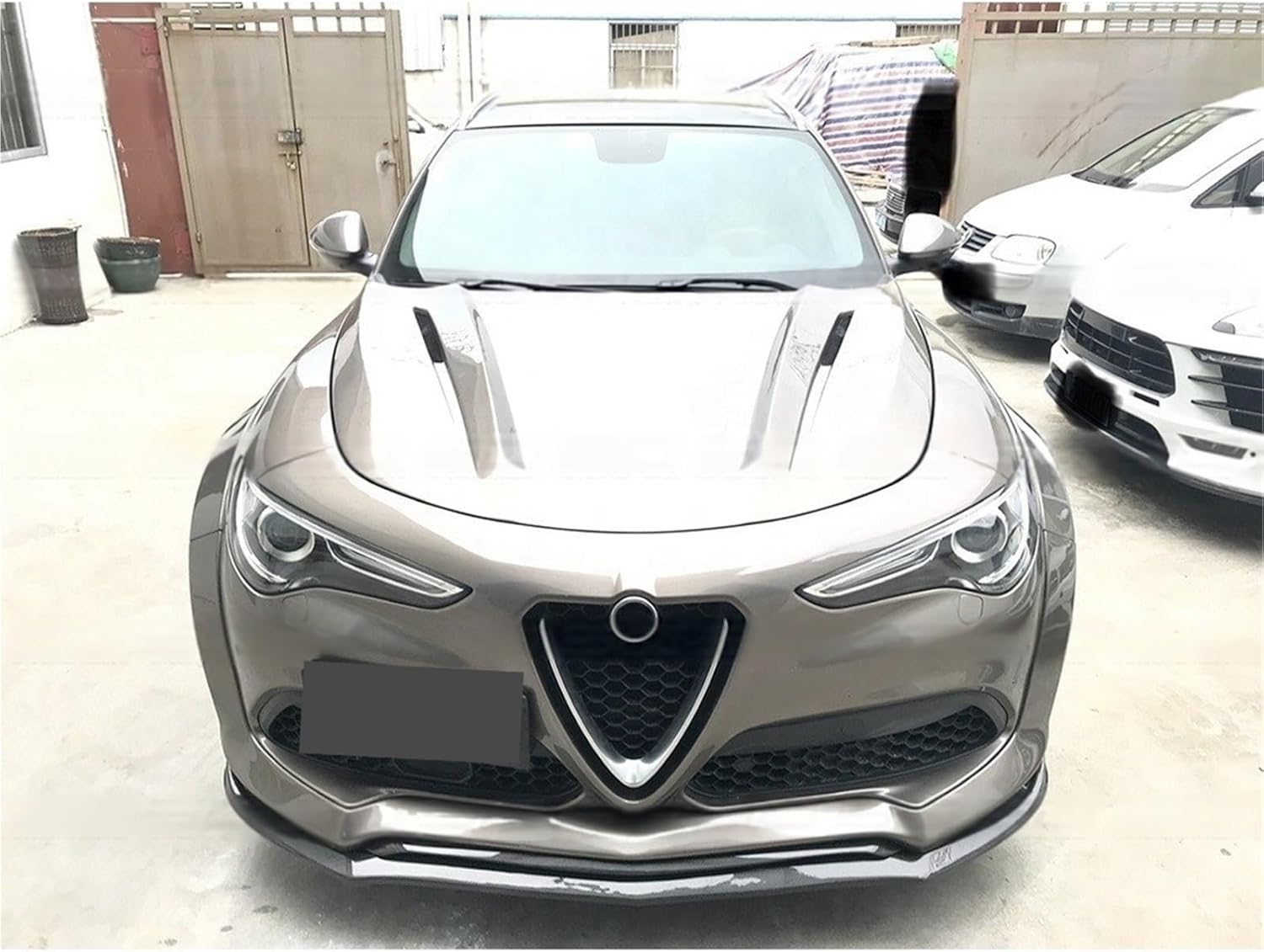 Carbon Fiber Car Accessories Compatible With Alfa Romeo Stelvio Engine Hood Bonnet