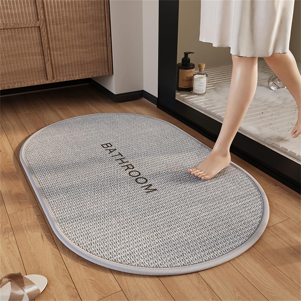 Tapis de bain antidérapant lavable grand format 80x120 cm