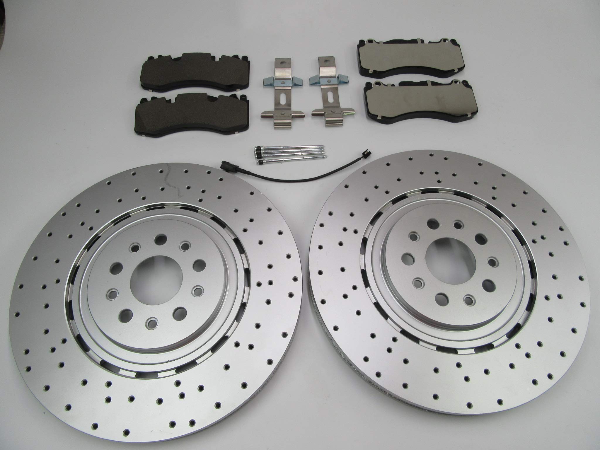replacement front brake pads & rotors for Maserati Levante S LOW DUST #587
