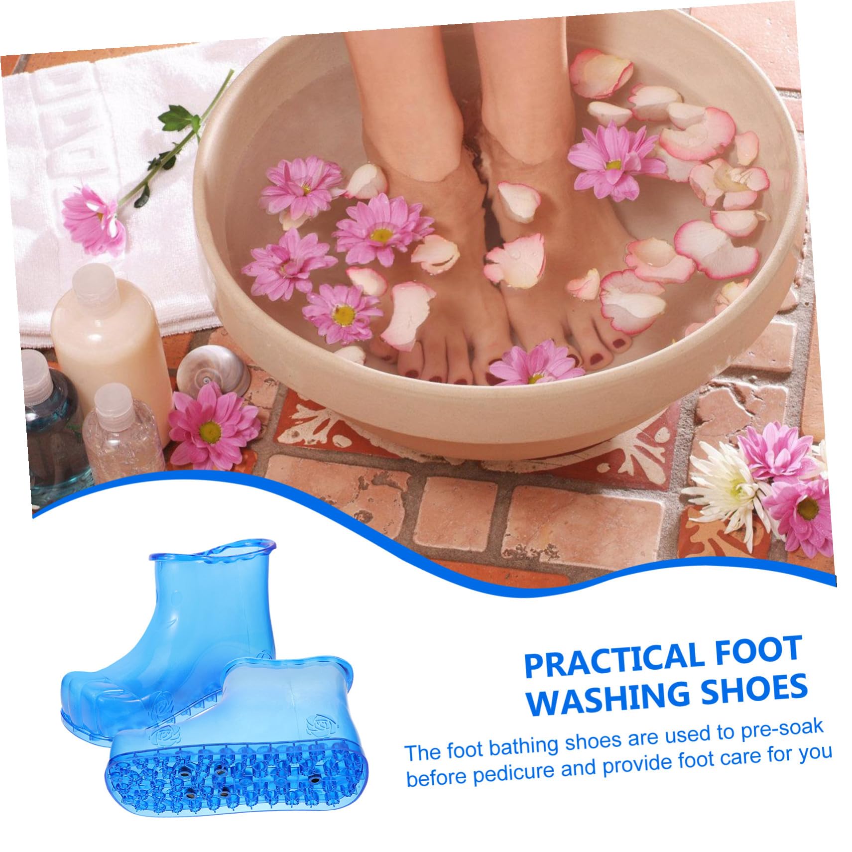 Fußbad Badewanne 18cm Magnetisch aus Kunststoff in Blau
