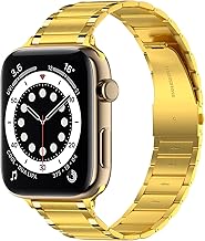 SEVAM Metal Watch Band Compatible With Apple Watch Strap Ultra 2 49mm 45mm 44mm 42mm,Stainless Steel Metal Replacement Adjustable Wristband Strap for iWatch Ultra Series 9/SE/8/7/6/5/4/3/2/1