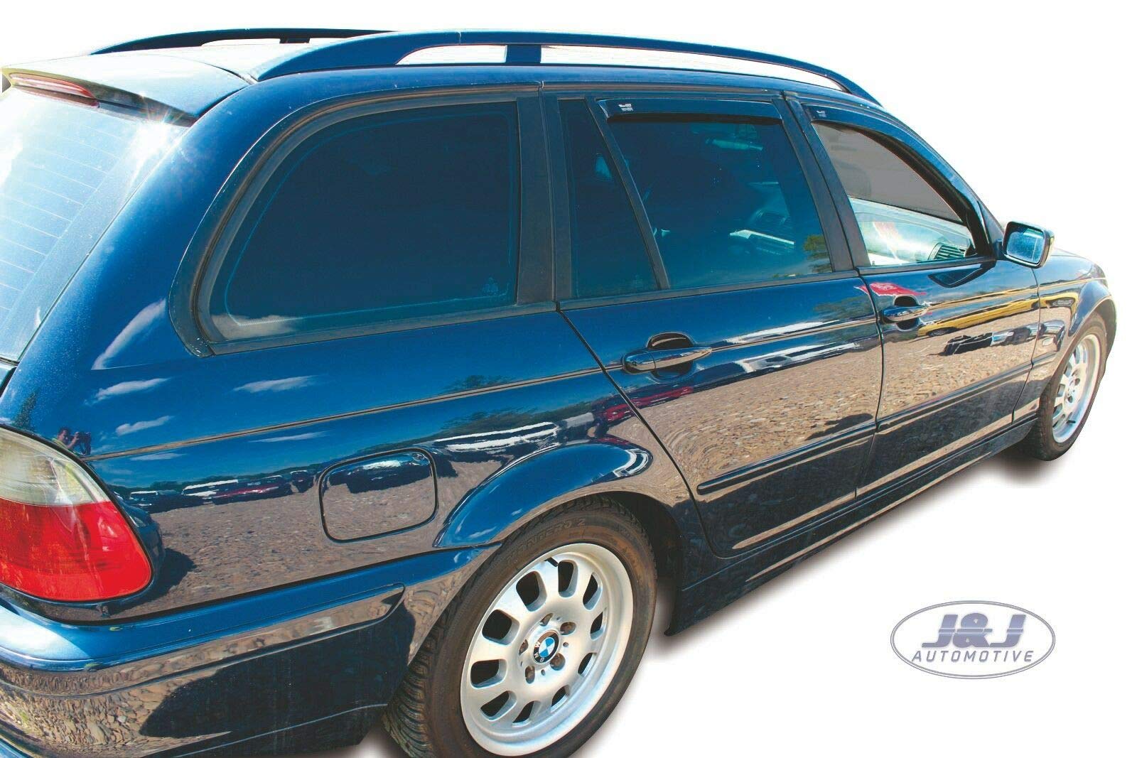 Déflecteurs De Vent HEKO Pour BMW Série 3 E46 Berline 1998-2005 - Set 2 Pièces, Montage Intérieur, Acrylique Fumé Anti-UV, Réduction Bruit