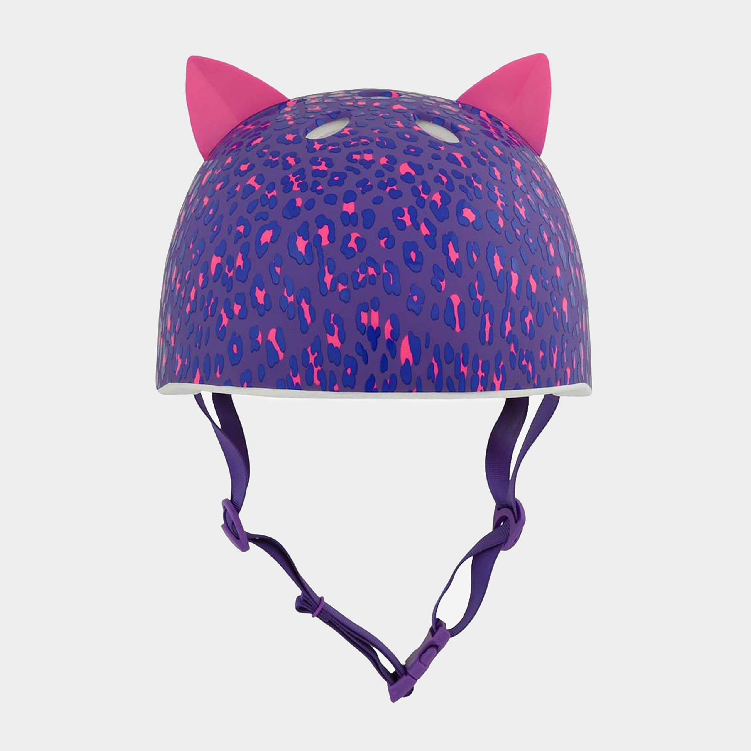 KRASH Unisex-młodzieżowy kask systemowy (8 lat) -Leopard Kitty-Unisize 54-58 cm
