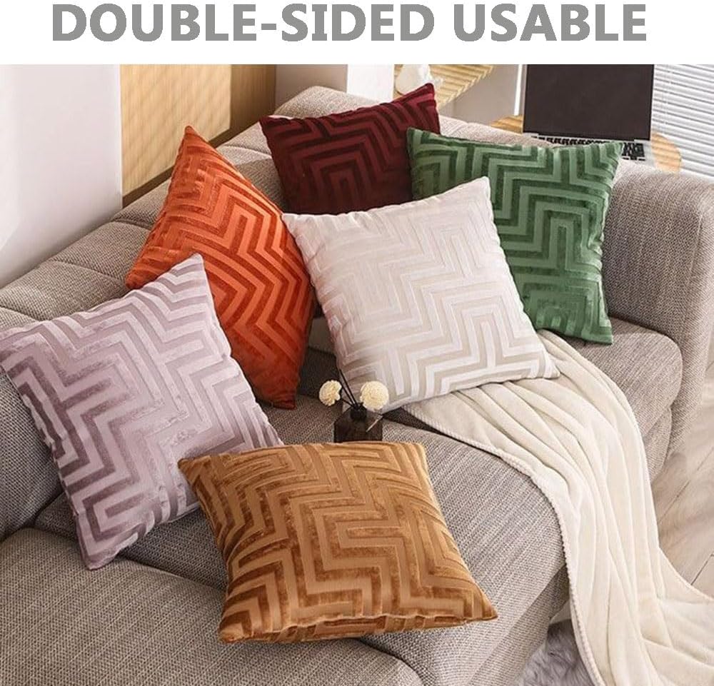 Decorative Throw Pillow Covers,Soft Velvet Cushion Covers,Pillowcases Standard Queen King Size,Cushion Cases for Living Room Couch Sofa Bed Pillows Cover (Color : Orange, Size : 60x80 cm)