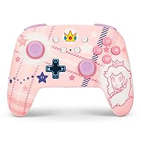 Controller senza fili avanzato PowerA per Nintendo Switch - Plaid Principessa Peach