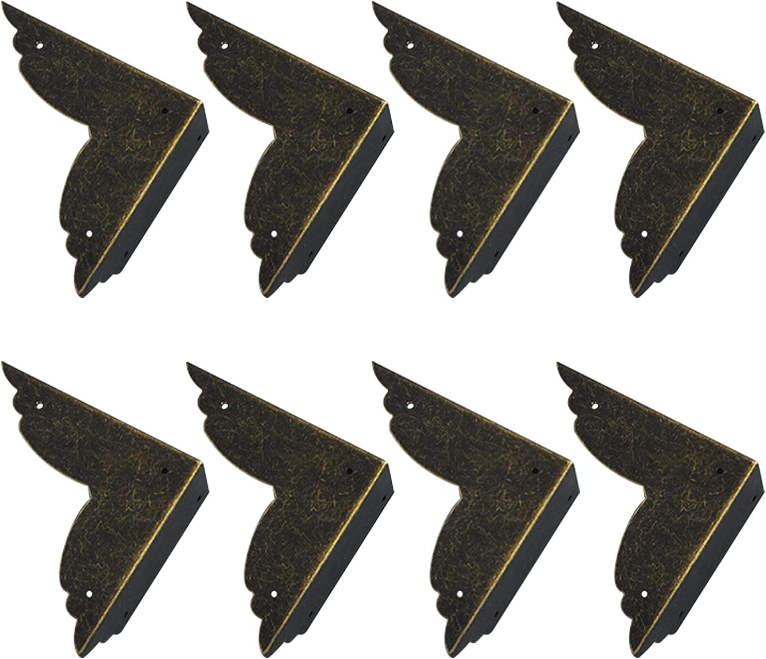 Angolari In Metallo Per Legno - 4 Pezzi | 38x38 Mm | Nero Opaco | Per Mobili, Scatole, Decorazione - Foto 7