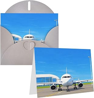 Greeting Cards Airplanes At The Airport Heart Various Occasions Greeting Cards Friendship Commemorative Cards Holiday Cards