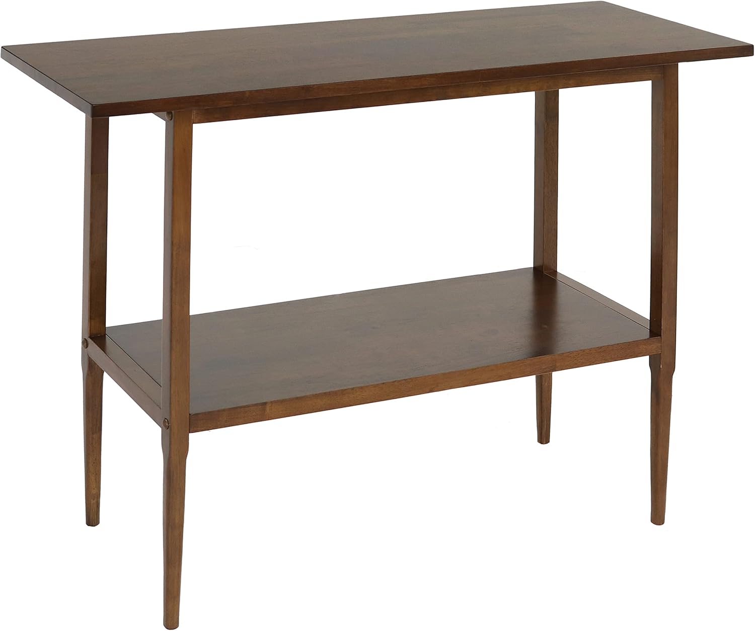 Sunnydaze Lawrence MidCentury Modern Console Table Dark Wood Sofa