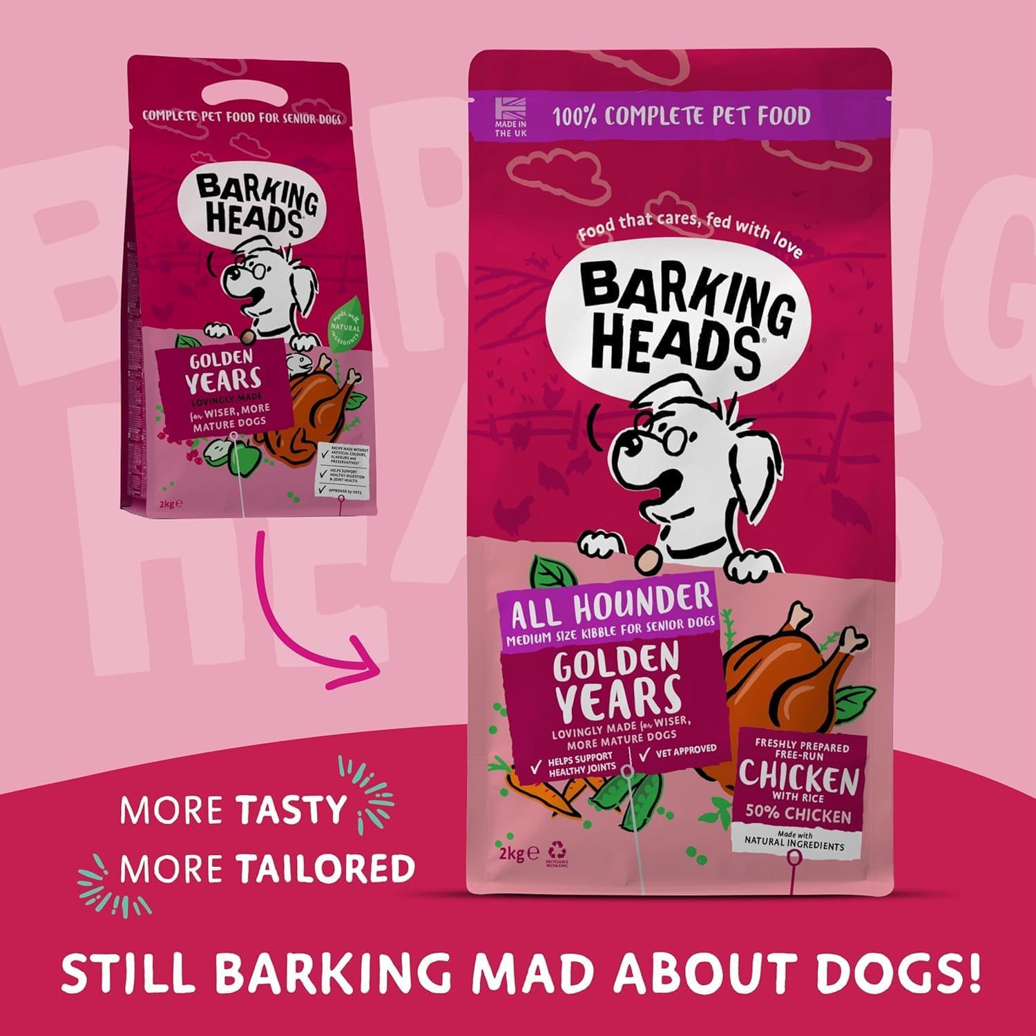 Barking Heads Golden Years (2kg)