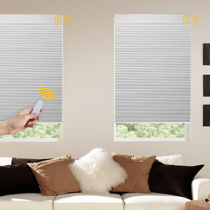 Grandekor Motorized Cellular Shade with Remote, 100