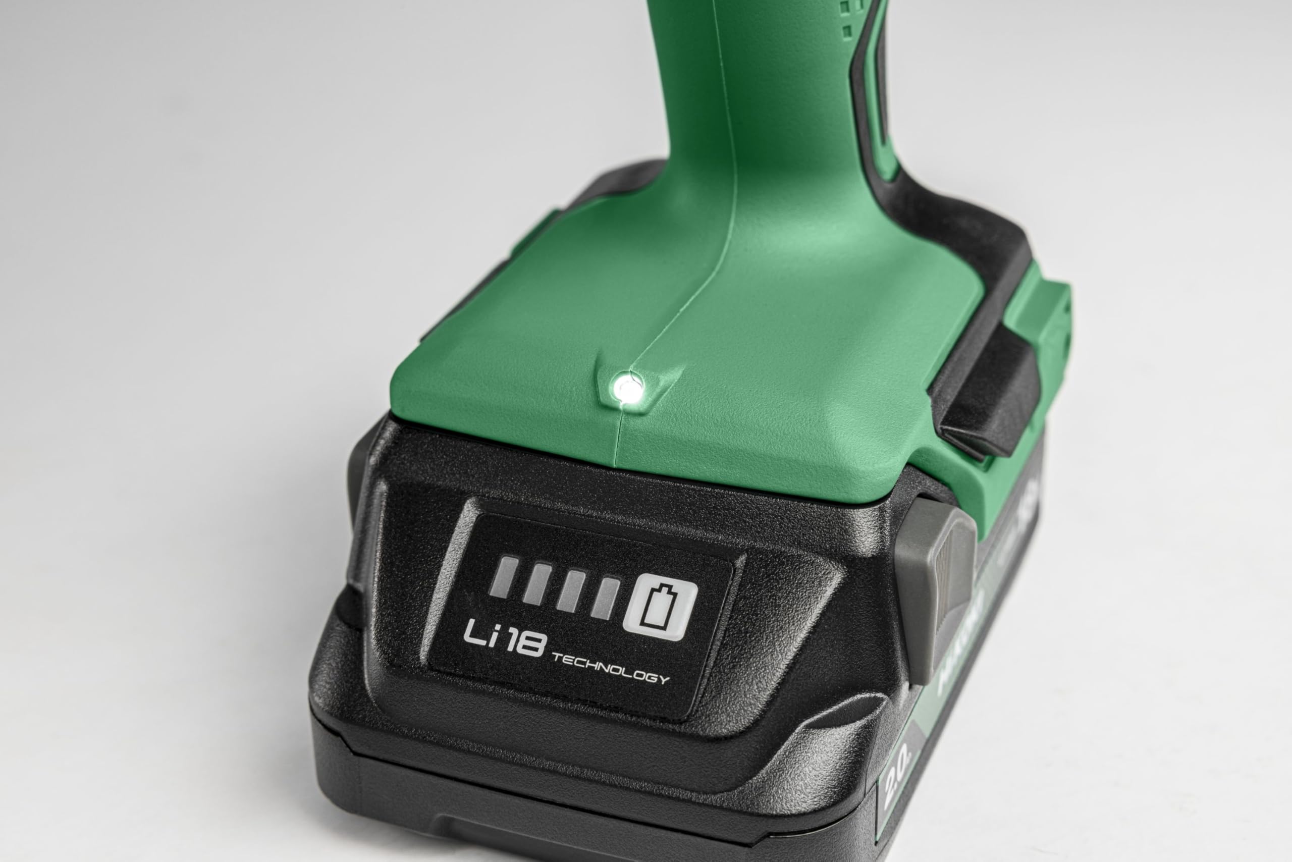 HiKOKI Trapano Avvitatore a Batteria - 18 V - 55 Nm Coppia, Motore Brushless, Luce LED, Mandrino Autoserrante, 20 Livelli di Coppia - Leggero & Compatto