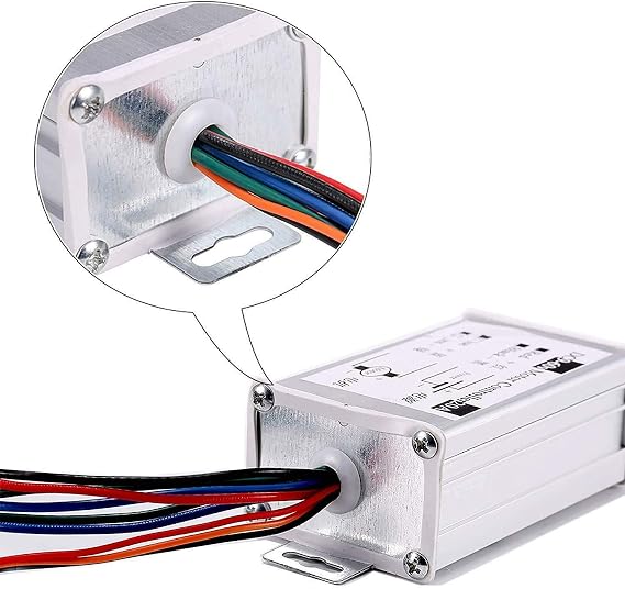 DC Motor Speed Controller DC 9-60V Pulse Width Modulation Regulator 20A 1200W Stepless Variable Speed/Forward and Reverse with Knob & Button Switch