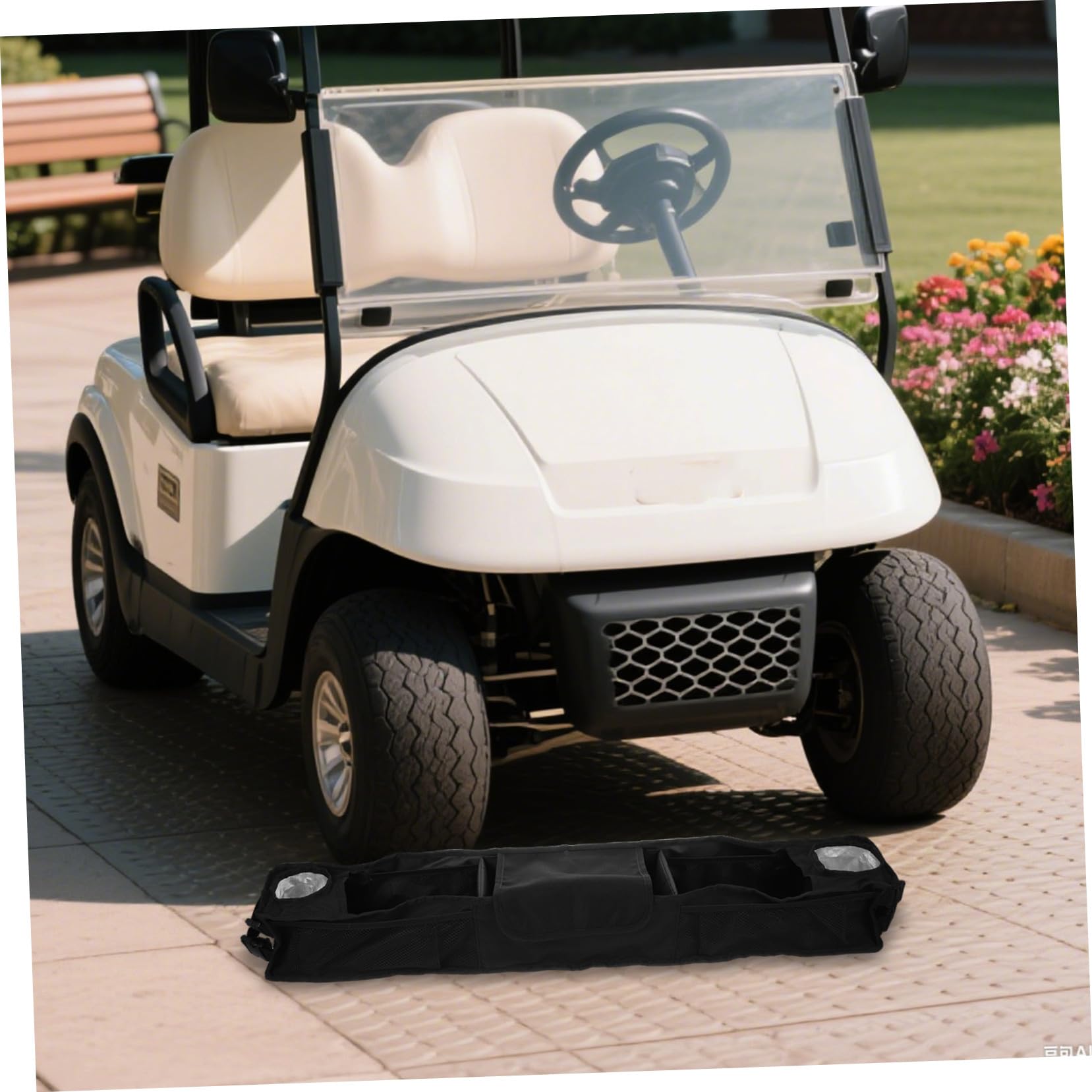HANABASS Per Carrelli da Golf Supporto Anteriore per Sacca da Golf Foratura Vassoio per
