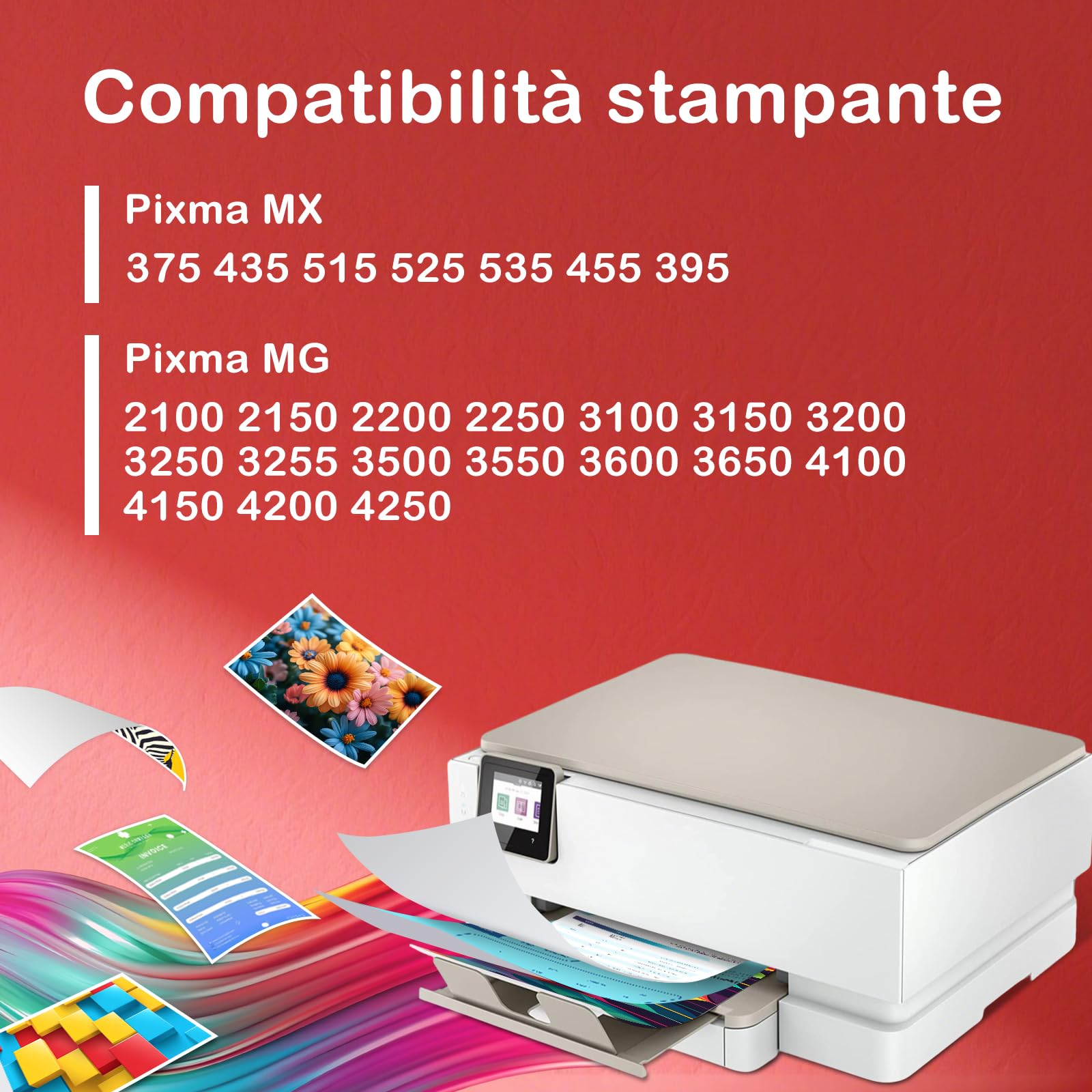 PG540XL CL541XL Nero e Colore Cartucce d'inchiostro PG-540XL CL-541XL cartucce per canon 540 541 xl per TS5150 TS5151 TS5100 MG3650 MG3650S MG3600 MG4250 MX475 MX395 MX535 (2 Pack)