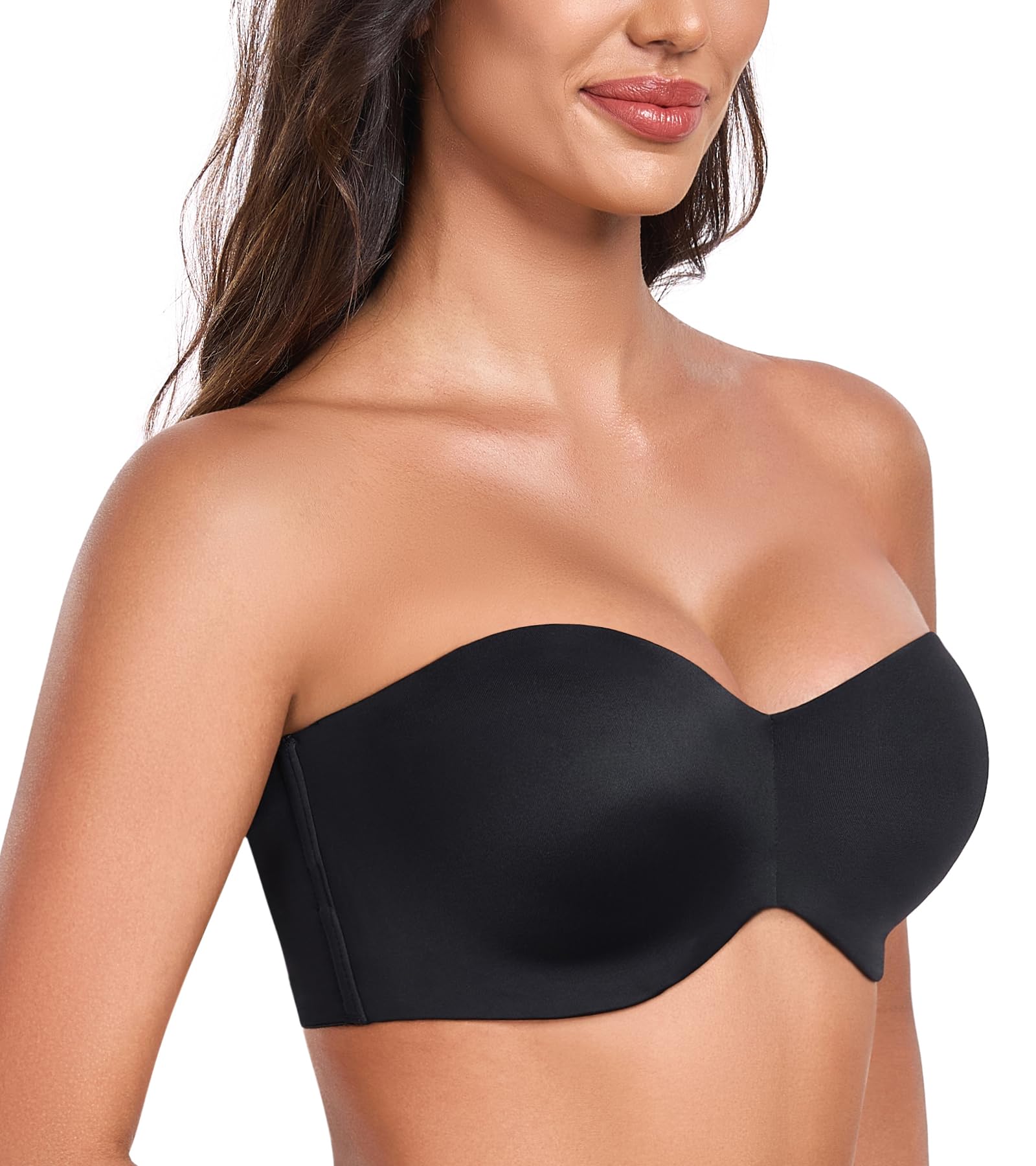 DotVol Sujetador Reductor sin Tirantes para Mujer con Aros Tallas Grandes Cuello en V