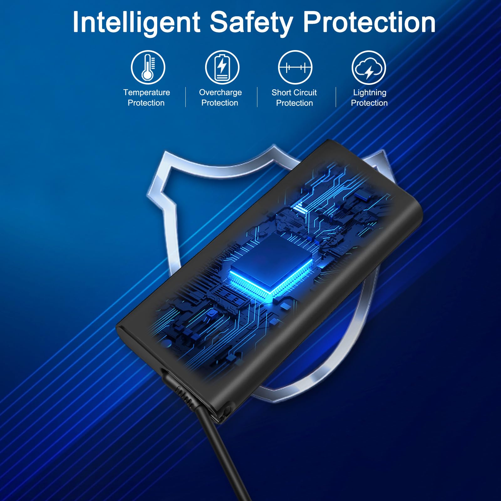 360W GaN Laptop Charger Compatible with Dell Alienware m18 R2 x16 R2 RTX 4080 4090 16 18 Area-51 AA16250 AA18250 Power Supply 0Y7YW7 07TMR6 DA360PM230 LA360PM230 HA360PM230