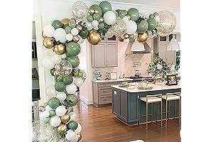 DIY Sage Green and White Balloon Garland Arch Kit
