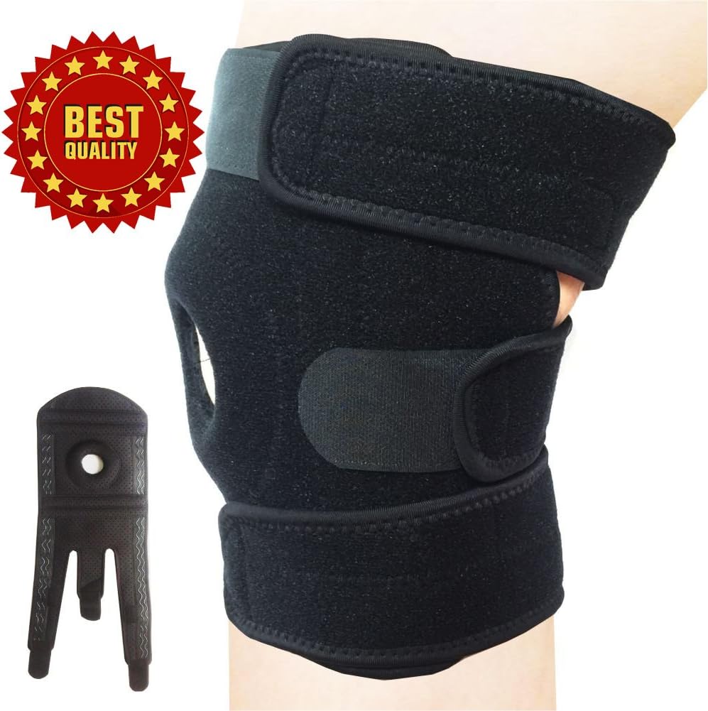 Best Knee Brace for Pain Relief - Neoprene Knee Brace for Orthopedic, Ostearthritis, Arthritis,Meniscus Tear, ACL, Running, Hiking, Walking, Football, Basketball, Volleyball, Men, Women