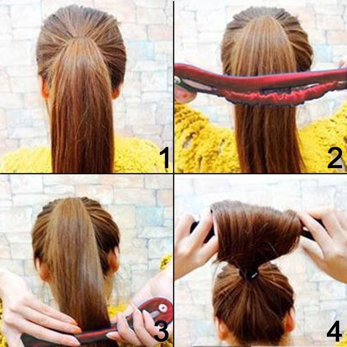 Magic Silk wire Hair Styling Roll Bun Donut Clip Maker Former Twist Tool Curler (Small)