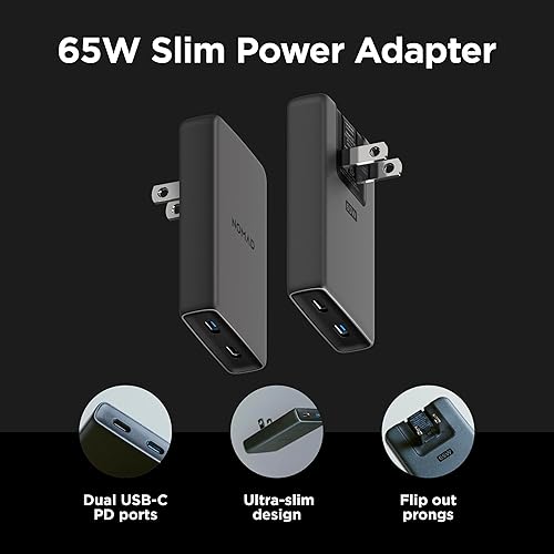 NOMAD 65W Slim Power Adapter Carbide - Thumbnail 4