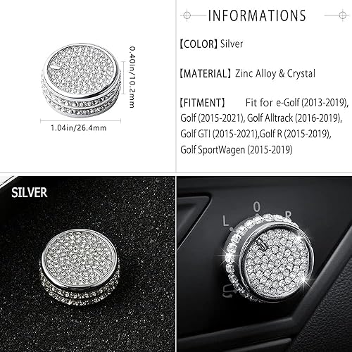 Miniatura 3 de 1797 Accesorios para VW Volkswagen e-Golf Golf R Alltrack GTI SportWagen para espejo lateral, perilla de control de tapa espejo retrovisor,