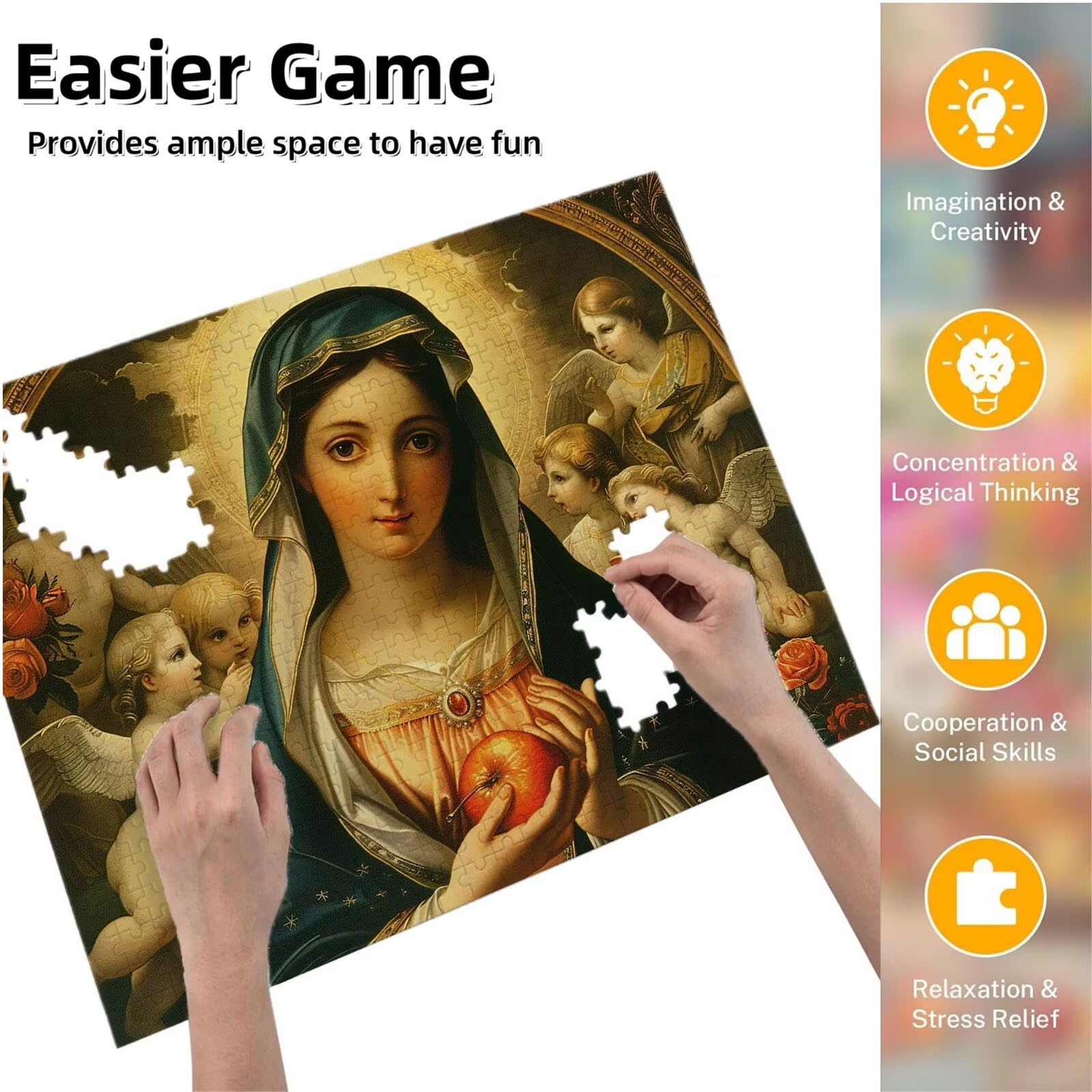 Układanka Jigsaw, 3000 sztuk klasycznych układanek, układanki dla dzieci Rozluźnienie inteligencji, trudne trudne puzzle dla dorosłych gra rodzinna, prezent miłość przyjaciel, matka, K0F-85