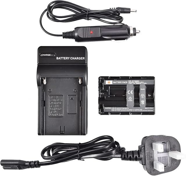 DSTE NP-FM500H (2300mAh/7.4V) Battery and Charger Kit Compatible with Sony A300, A350, A700, Alpha a58, Alpha a99