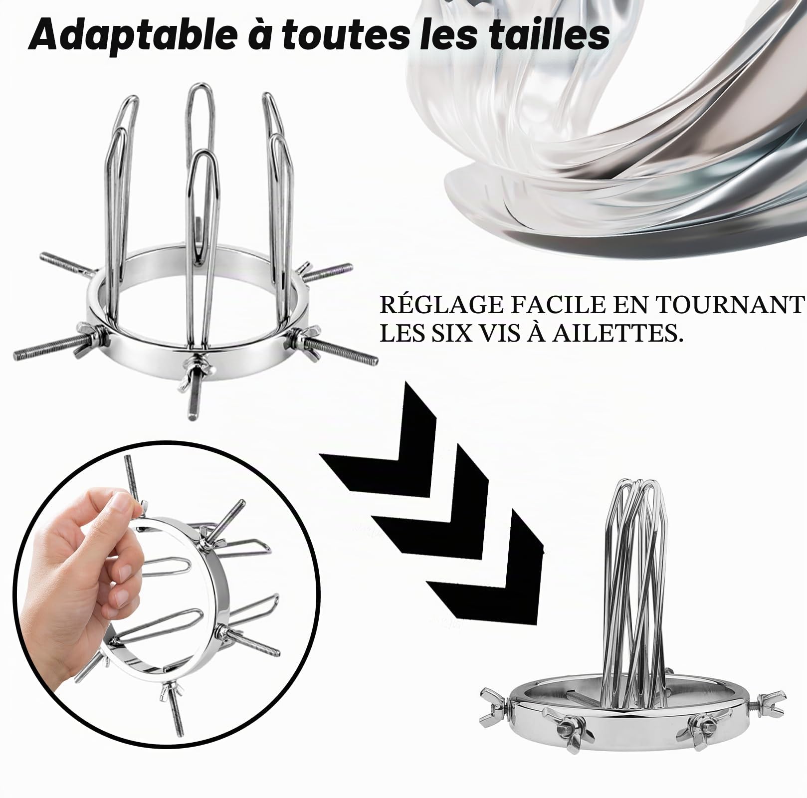 écarteur anal écarteur de lèvres écarteur anal en métal spéculum anal dilatation anale dilatateurs de spéculum fisting BDSM jouet anal SM tunnel plug pour femmes hommes couples