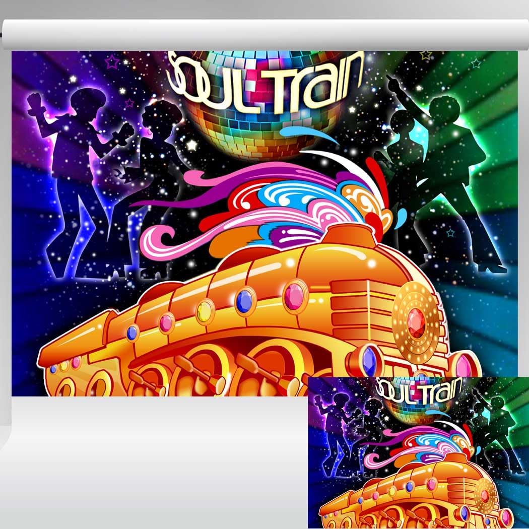 7x5ft Disco Dancing Party Backdrop Banner 70's 80's Scene Setters Pictorial Cloth Customized Photography Backdrops Digital Printing Background Photo Studio Prop