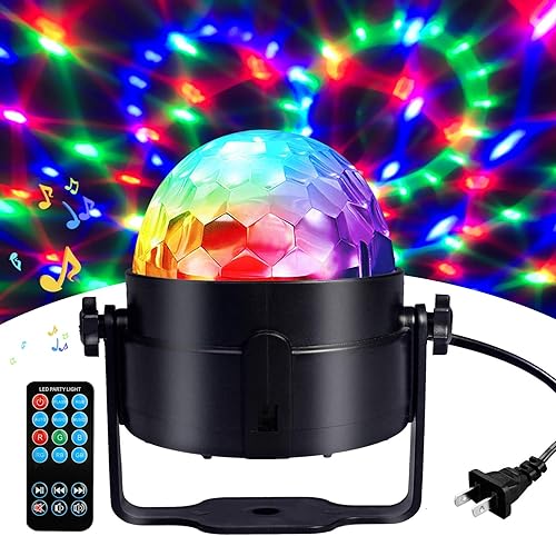 Luz estroboscópica Coidea luces de fiesta de discoteca luces para máquina de karaoke 3W dj LED portátil 7 colores luz activada por sonido Luces de