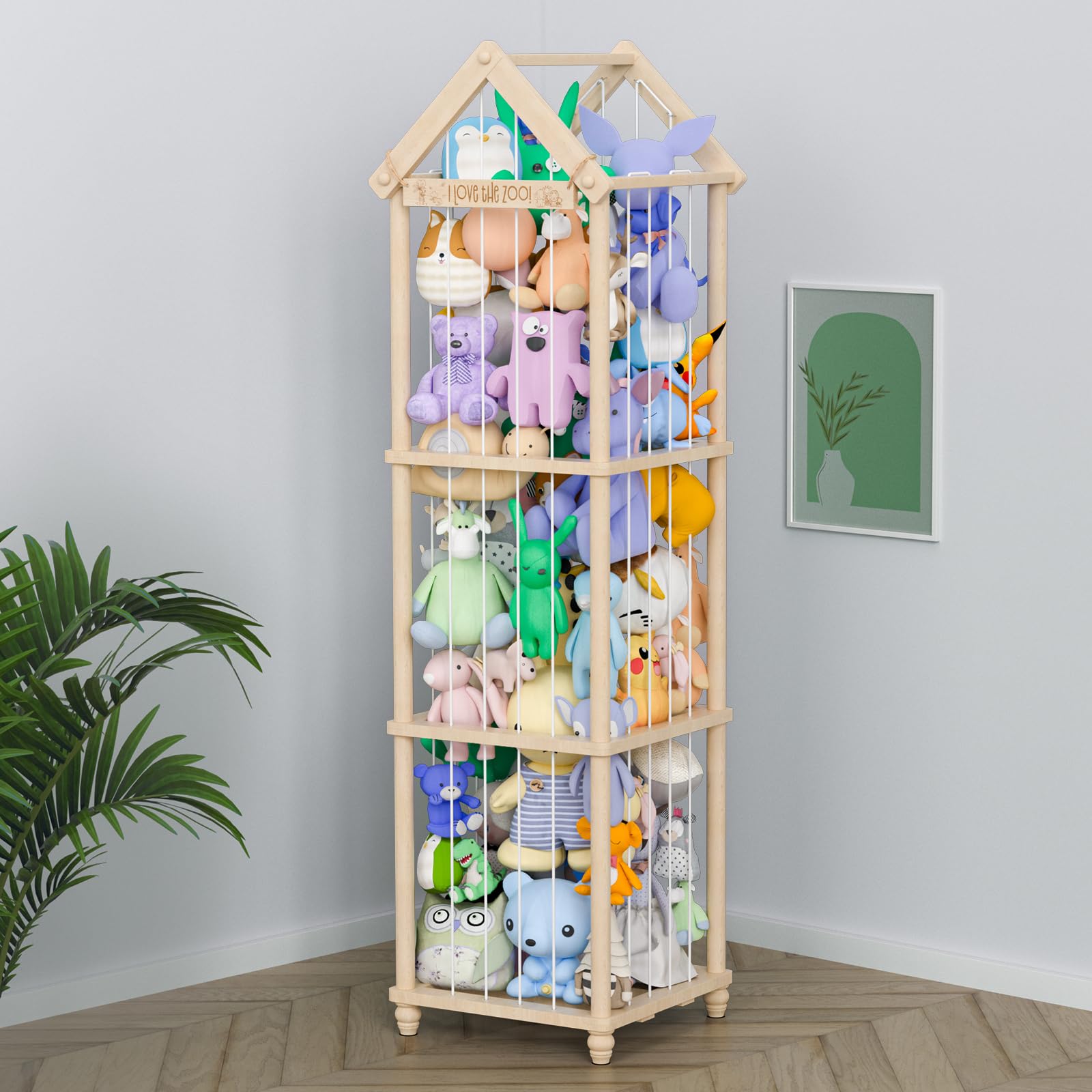 Amazon.com: Eniffbaa Stuffed Animal Storage Zoo, 65