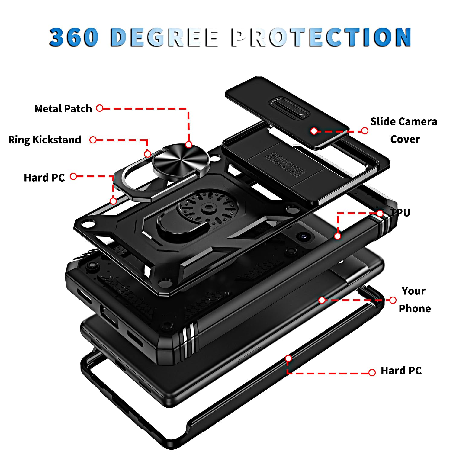 Ottpluscase For Google Pixel 7A Case, Pixel 7a Case, Ilitary Grade