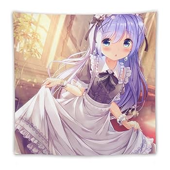 ごちうさ　タペストリー　キャンペーン用 Amazon.co.jp: タペストリー ごちうさ メイド服チノちゃん 大判