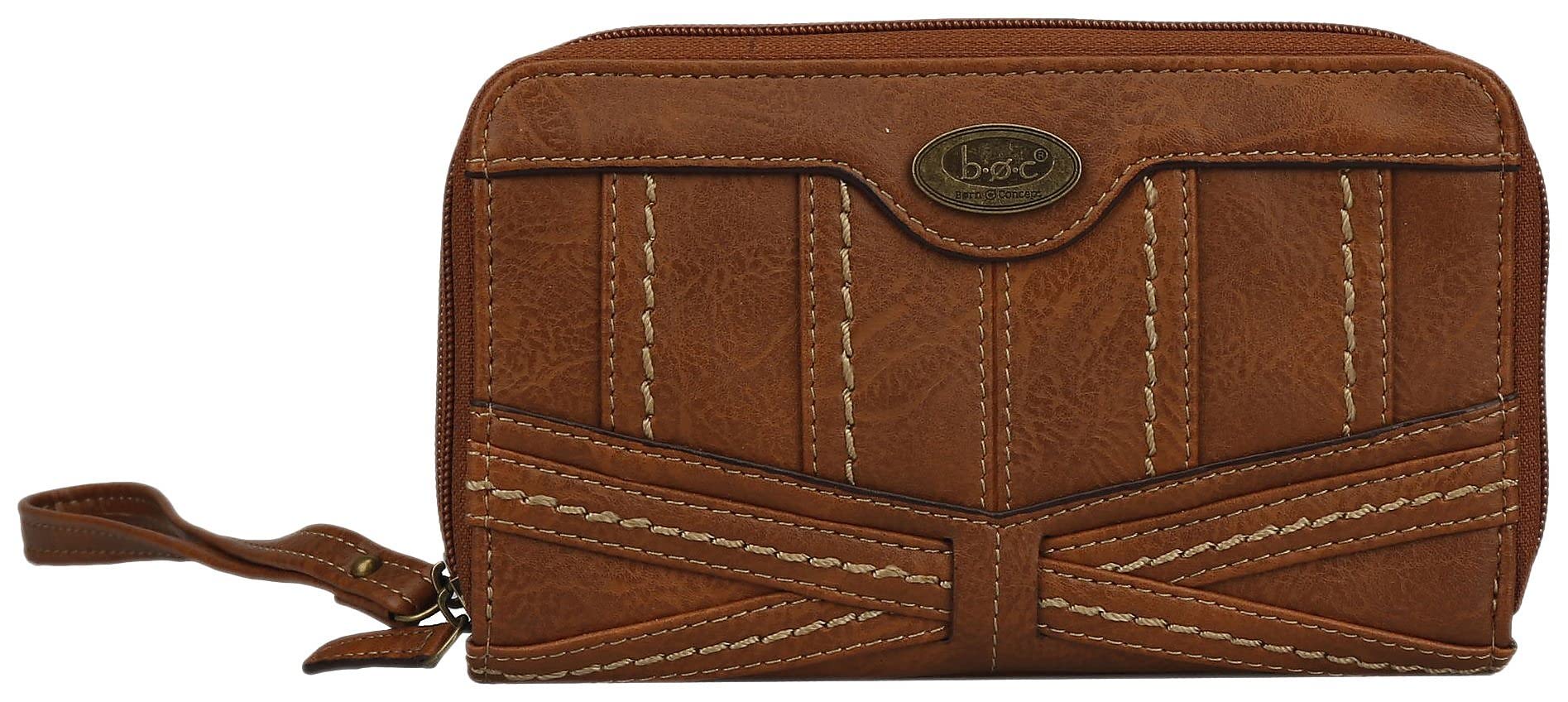 Appleton Double Zip Around Wallet Saddle One Size
