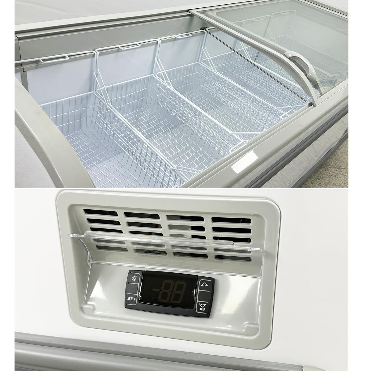 Amazon.com: Chest Freezer for Supermarket Glass sliding Door 79