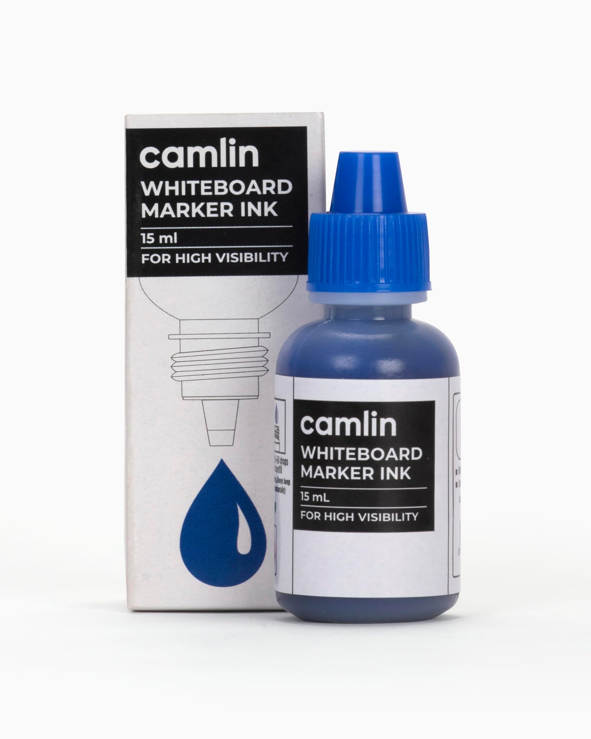 Camlin Kokuyo White Board Marker Ink 15ml, Blue Amazon.in Office