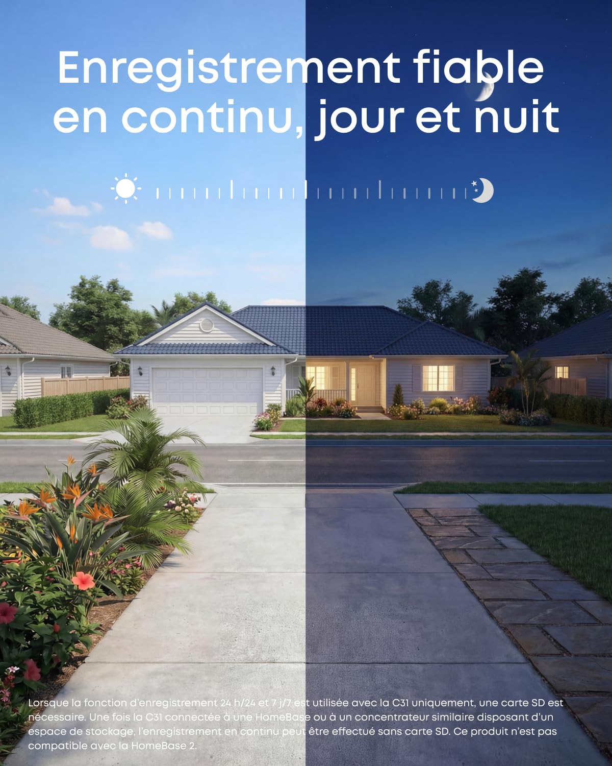 Caméra Filaire eufy C31, caméra extérieure et intérieure 360°, Panorama et Inclinaison, Double antenne, Vision Nocturne Couleur, Stockage Local, sans abonnement, détection IA, Enregistrement continu