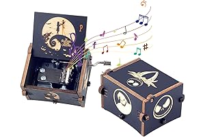 Wooden Jack Skellington Music Box: Halloween Melody To Set the Spooky Mood