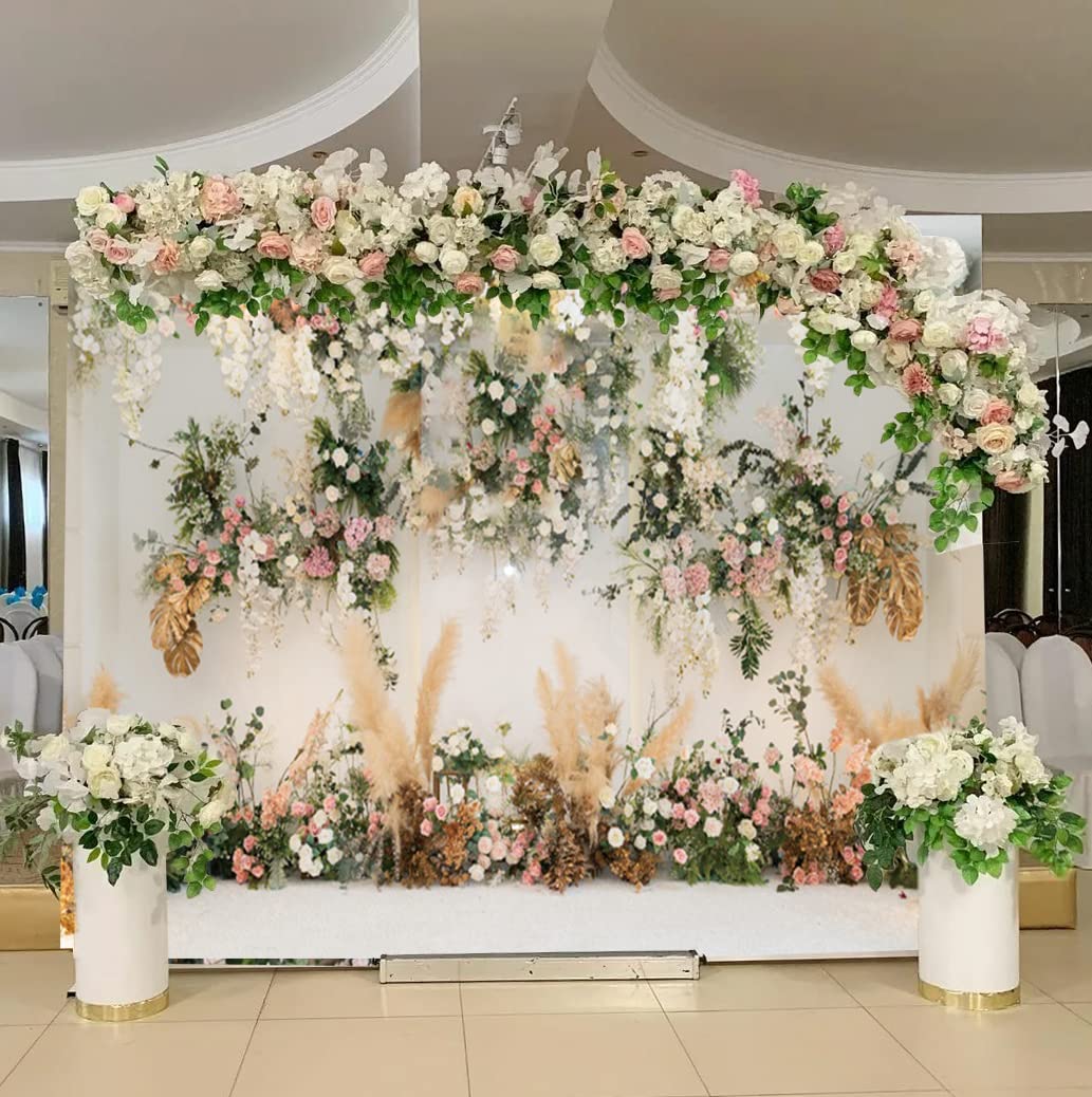 9x6フィート 春の花 壁 背景 ウェディング背景 セレモニー グリーン