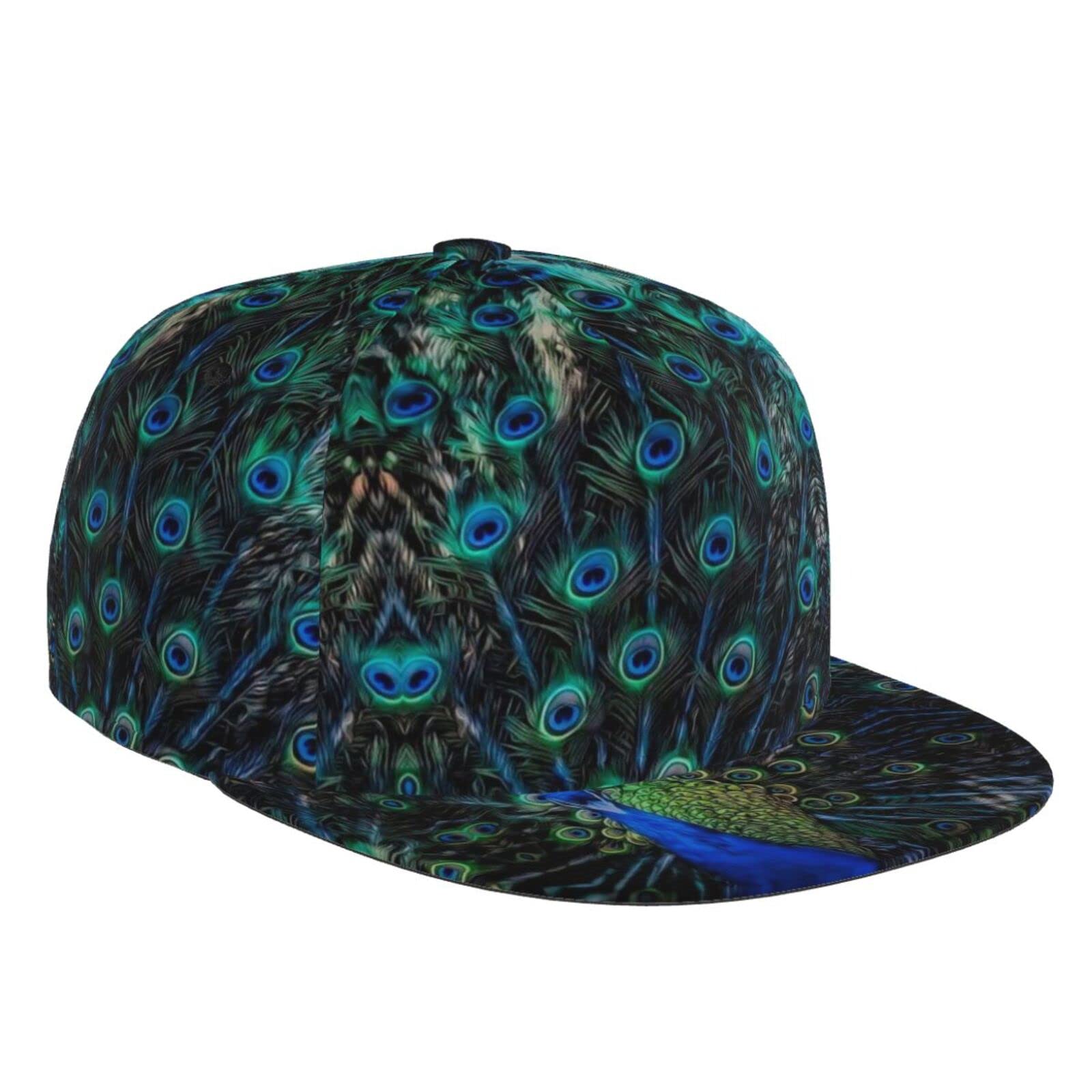 zerosevenee Peacock Cap Womens Baseball Cap Adjustable Cap Peacock Hat Trucker Hat for Travel Picnic Outdoors