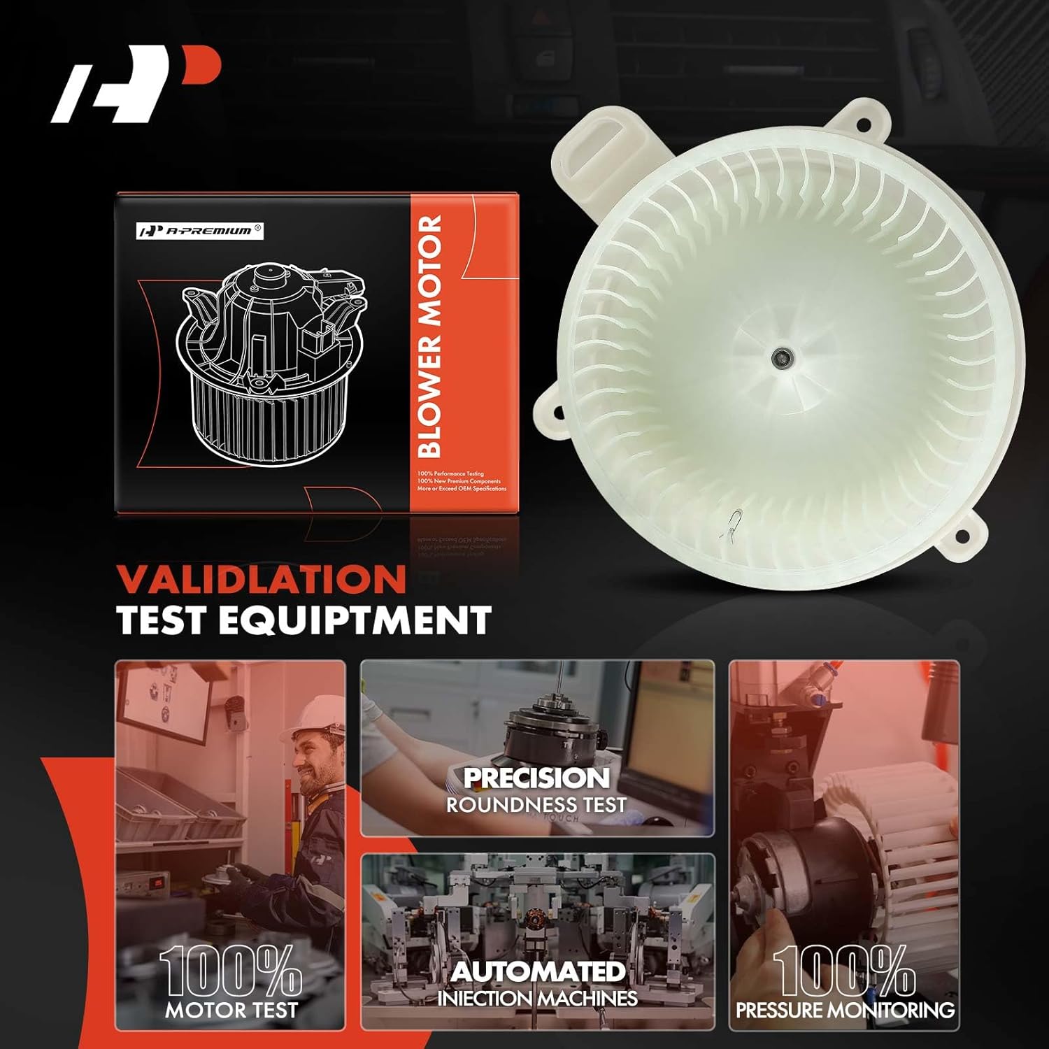 A-Premium Front HVAC Heater Blower Brushless Motor Compatible with Lexus IS250/IS350 2006-2015, GS300 2006, GS350/GS450h 2007-2011, GS430 2006-2007, GS460 2008-2011, IS F 2008-2014