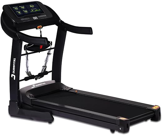 Durafit91 Velox Pro Multifunction 6 HP Peak BLDC|Hydraulic Foldable Treadmill|25 Level Auto Incline |18 Km/Hr Max Speed|Ma...