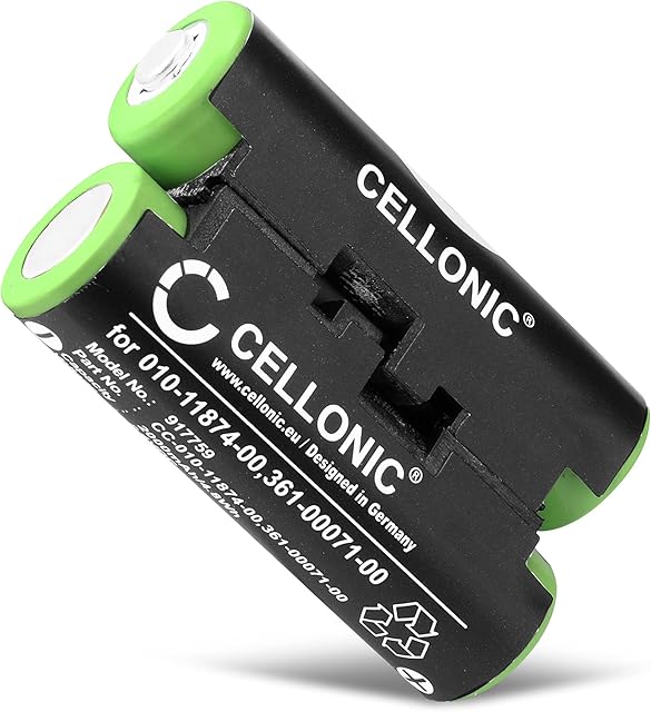 CELLONIC® GPS Battery Replacement for Garmin Striker 4 Oregon 600 600t, 650 650t 700 750 750t GPSMAP 64s Alpha 50 Atemos 50 Astro 430 320 010-11874-00 361-00071-00 2000mAh Capacity SatNav Sat Nav Navi Power Pack