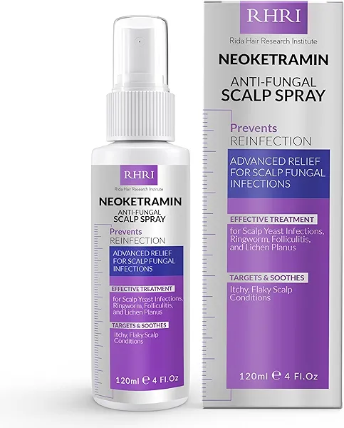 Neoketramin Anti Fungal Scalp Spray | Dandruff Treatment for Dandruff, Psoriasis & Folliculitis | Antifungal & Itchy Scalp Treatment for Dry, Irritated Scalp | Relief for Yeast Infections & Ringworm