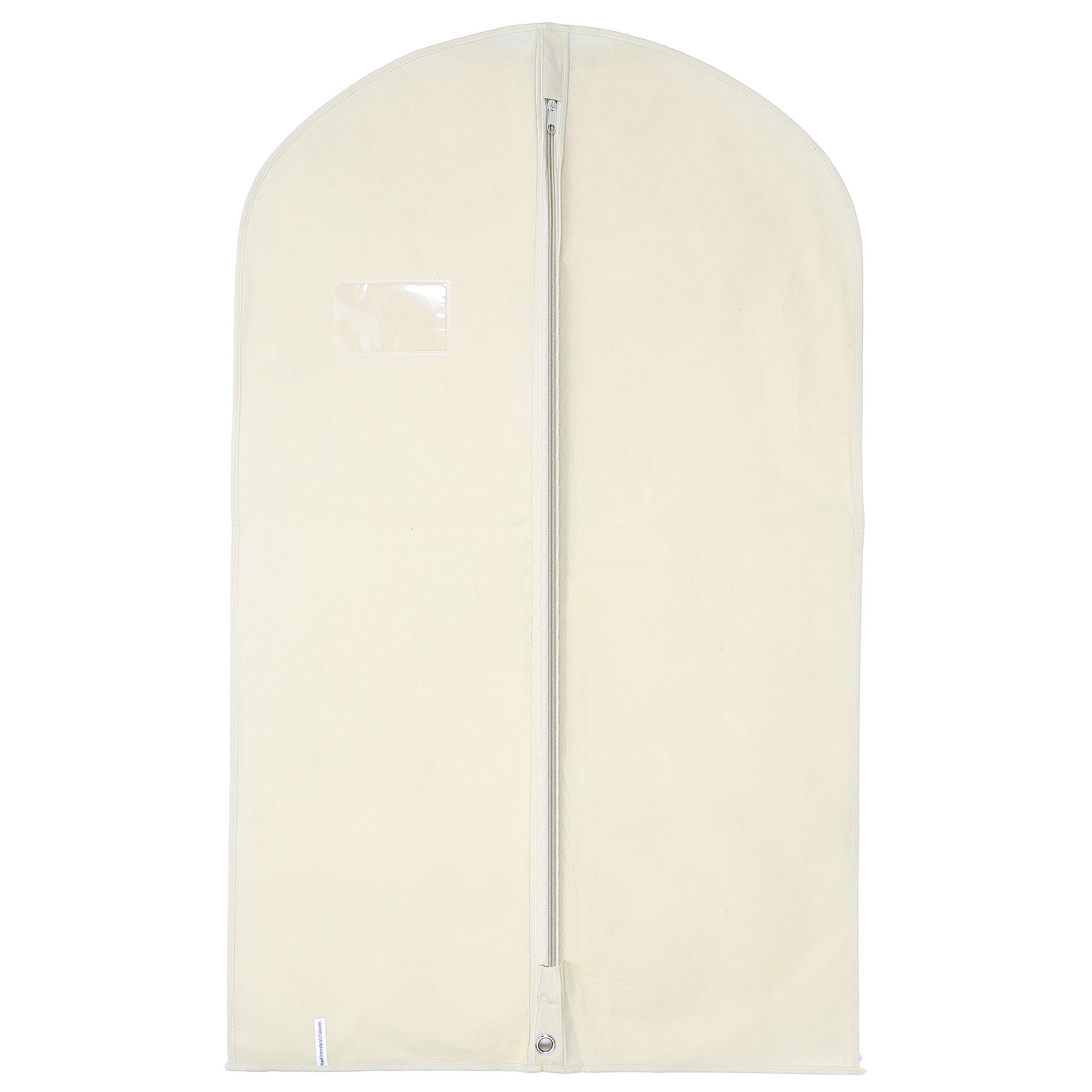 Hoesh UK – Ivory 40” Mens Suit Garment Protection Cover Pack of 5 - clothes bags, suit bag for men, travel garment bags, suit covers, moth proof garment bags, suit carriers for men for travel