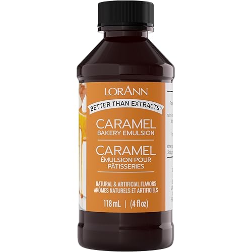 Lorann Oils Caramel Bakery Emulsion: Rich Caramel, Perfect for Boosting Sweet Caramel Notes in Cakes, Cookies & Desserts, Gluten-Free, Keto-Friendly, Caramel Extract Substitute Essential
